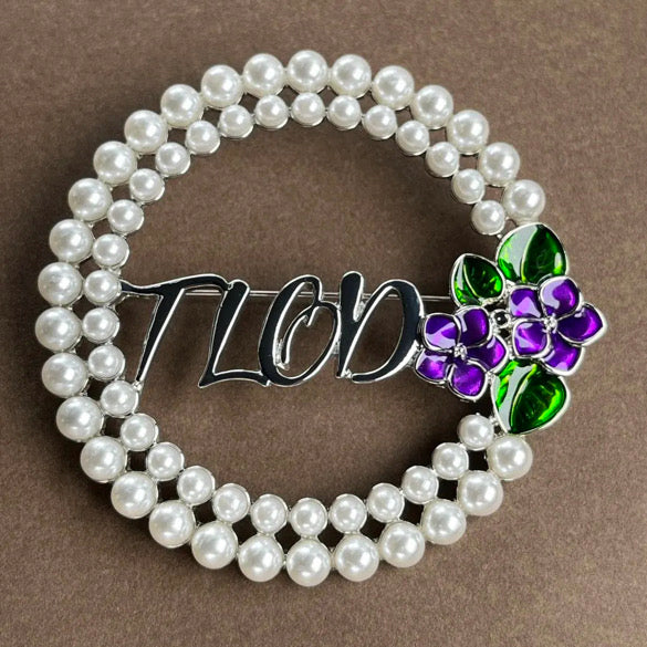 Oversized TLOD Pearl Brooch