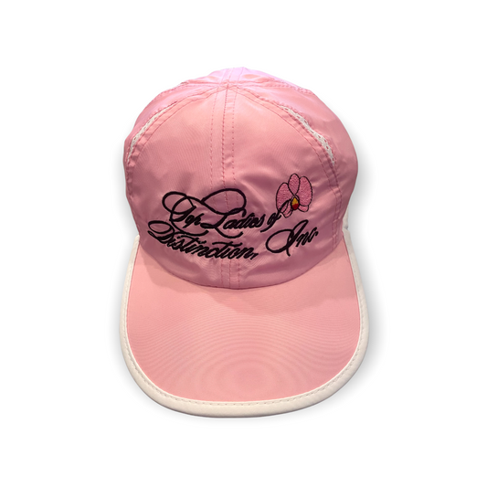 "Pretty Sporty" Embroidered Script Hat in Pink